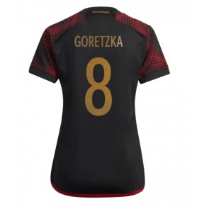 Tyskland Leon Goretzka #8 kläder Kvinnor VM 2022 Bortatröja Kortärmad